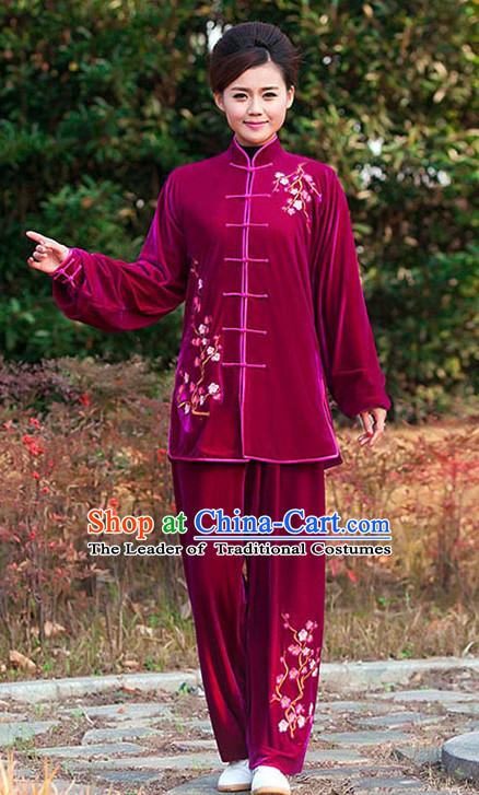 Top Tai Chi Pants Tai Chi Suit Apparel Suits Attire Robe Kung Fu Costume Chinese Kungfu Jacket Wear Dress Uniform Clothing Taijiquan Shaolin Chi Gong Taichi Suits for Men Women Kids