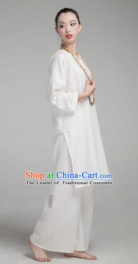 Top Tai Chi Uniforms Pants Tai Chi Suit Apparel Suits Attire Robe Kung Fu Costume Chinese Kungfu Jacket Wear Dress Uniform Clothing Taijiquan Shaolin Chi Gong Taichi Suits for Men Women Kids