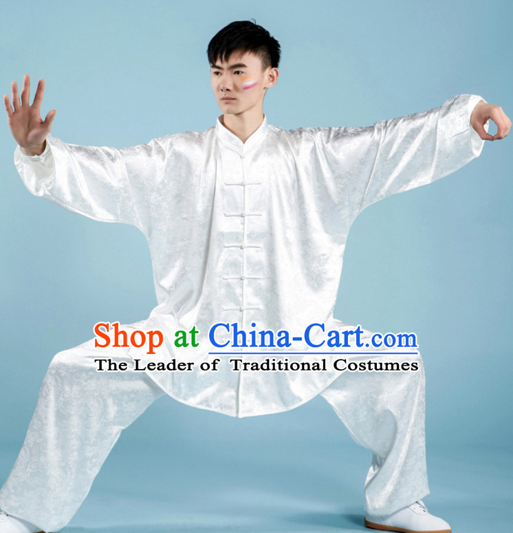 Top Tai Chi Uniforms Pants Tai Chi Suit Apparel Suits Attire Robe Kung Fu Costume Chinese Kungfu Jacket Wear Dress Uniform Clothing Taijiquan Shaolin Chi Gong Taichi Suits for Men Women Kids