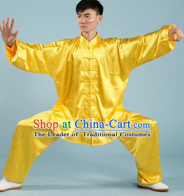 Top Tai Chi Uniforms Pants Tai Chi Suit Apparel Suits Attire Robe Kung Fu Costume Chinese Kungfu Jacket Wear Dress Uniform Clothing Taijiquan Shaolin Chi Gong Taichi Suits for Men Women Kids