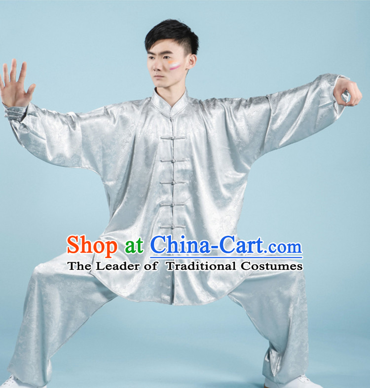 Top Tai Chi Uniforms Pants Tai Chi Suit Apparel Suits Attire Robe Kung Fu Costume Chinese Kungfu Jacket Wear Dress Uniform Clothing Taijiquan Shaolin Chi Gong Taichi Suits for Men Women Kids