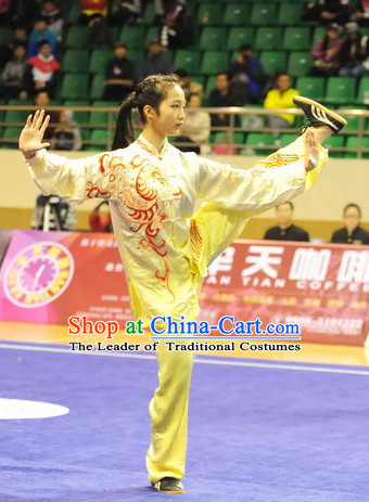 Top Taiji Kung Fu Competition Championship Uniforms Pants Suit Taekwondo Apparel Karate Suits Attire Robe Championship Costume Chinese Kungfu Jacket Wear Dress Uniform Clothing Taijiquan Shaolin Chi Gong Taichi Suits for Men Women Kids