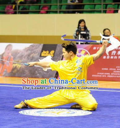 Top Qigong Kung Fu Competition Championship Uniforms Pants Suit Taekwondo Apparel Karate Suits Attire Robe Championship Costume Chinese Kungfu Jacket Wear Dress Uniform Clothing Taijiquan Shaolin Chi Gong Taichi Suits for Men Women Kids