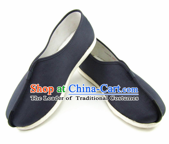 Top Black Chinese Traditional Tai Chi Shoes Kung Fu Shoes Martial Arts Shaolin Monk Shoes for Men or Women