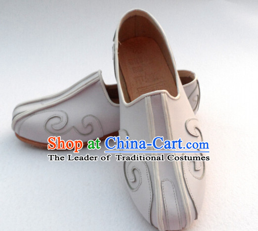 Top Chinese Classic Traditional Kungfu Master Tai Chi Shoes Kung Fu Shoes Martial Arts Leather Shoes