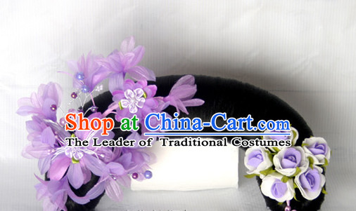 Chinese Qing Dynasty Classical Manchu Hair Jewelry Headwear Headdress