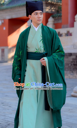 Top Chinese Han Dynasty Male Hanfu Clothing Chinese Hanfu Costume Hanfu Dress Ancient Chinese Costumes and Hat Complete Set for Men Boys Children