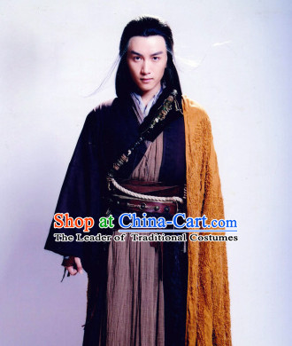 Chinese Ancient Style Yang Guo Shen Diao Xia Lv Drama Costumes Complete Set for Men