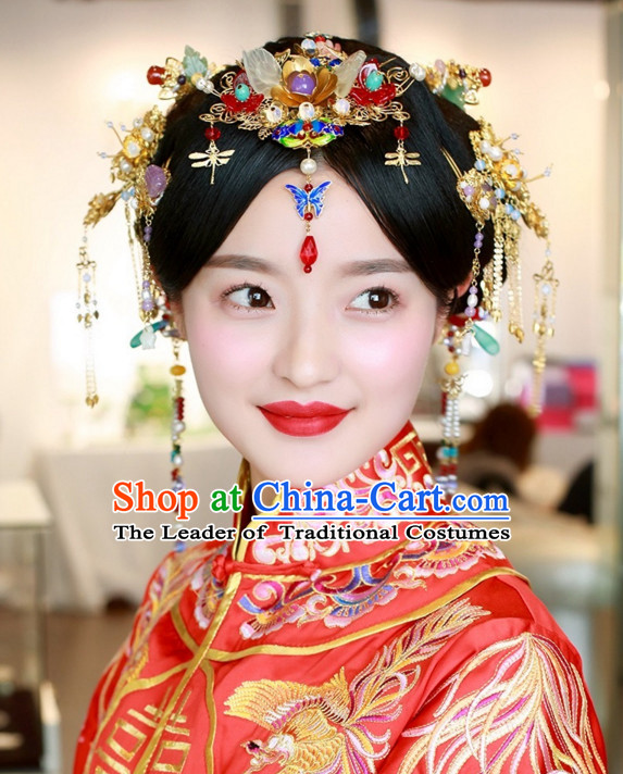 Top Chinese Traditional Wedding Headpieces Hair Jewelry Hair Clasp Hairpins