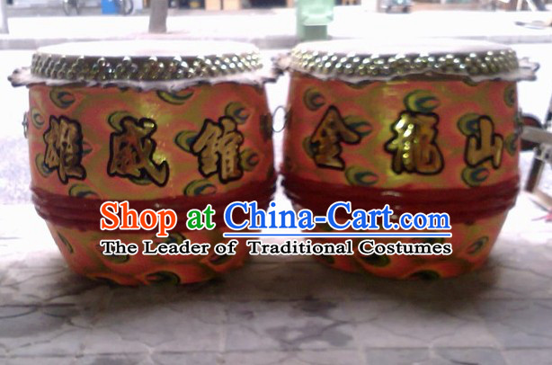24 Inches Custom Made Big Lion Dance Wooden Drum