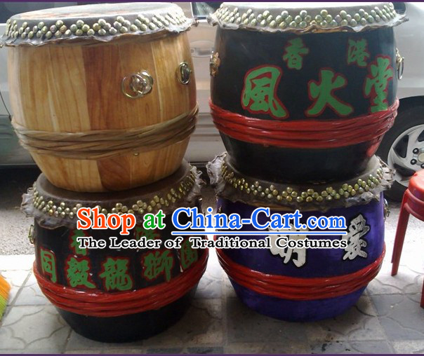 24 Inches Custom Made Big Lion Dance Wooden Drum