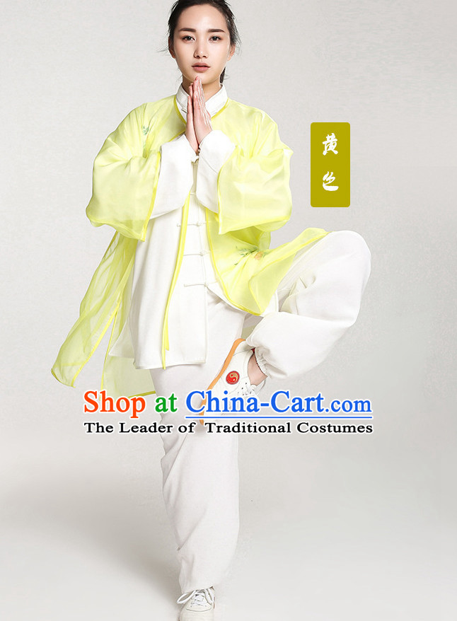 Top Chinese Traditional Taiji Tai Chi Clothes Uniform Complete Set for Women or Men