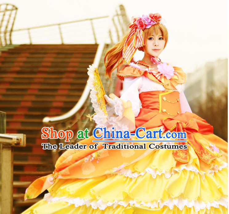 Custom Made Lovelive Cosplay Costumes and Headwear Complete Set for Women or Girls