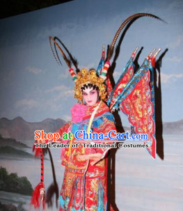 Chinese Beijing Opera Costumes Peking Opera Superheroine Costume Complete Set for Women