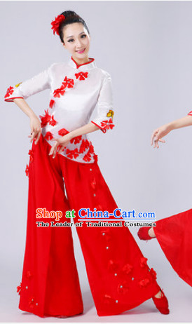 Chinese Dance costume Dance Classes Uniforms Folk Dance Traditional Cultural Dance Costumes Complete Set