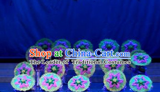 Traditional Dance Props Flower Umbrella Yangge Dancing Prop Folk Decorations for Men Women Adults Kids Children