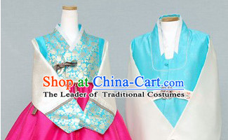 South Korean Style Couple Embroidered Clothing Traditional Korean Dress Traditional National Costume