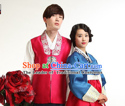 South Korean Style Couple Embroidered Clothing Traditional Korean Dress Traditional National Costume