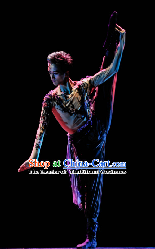 Chinese Classical Dancing Dance Costumes Complete Set for Men