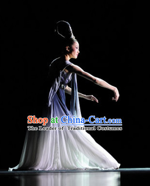 Chinese Classical Dance Costume Folk Dancing Costumes Traditional Chinese Dance Costumes Asian Dance Costumes Complete Set for Women