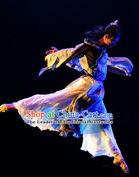 Chinese Classical Dance Costume Folk Dancing Costumes Traditional Chinese Dance Costumes Asian Dance Costumes Complete Set for Men