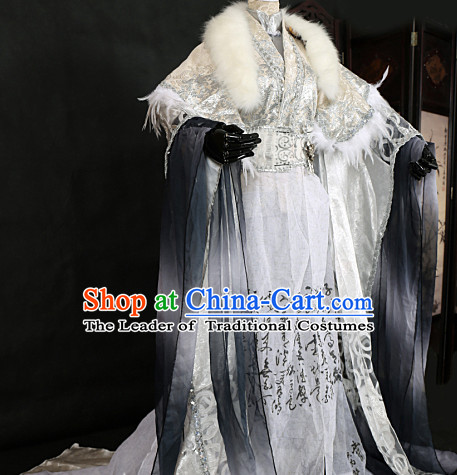 Ancient Chinese Style Emperor King Cosplay Garment Costumes Clothing for Men Boys