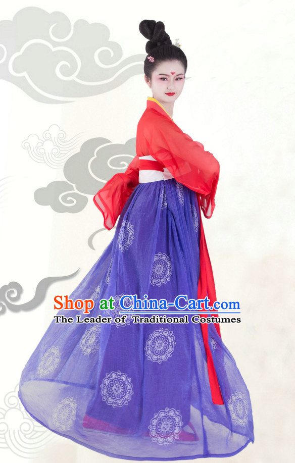 Hanfu Clothing Custom Traditional Chinese Hanfu Dreses Han Clothing Hanzhuang Historical Dress and Accessories Complete Set