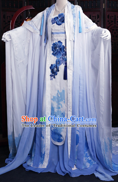 Chinese Imperial Empress Clothing Cosplay Dresses National Costume Traditional Chinese Clothing Attire Complete Set