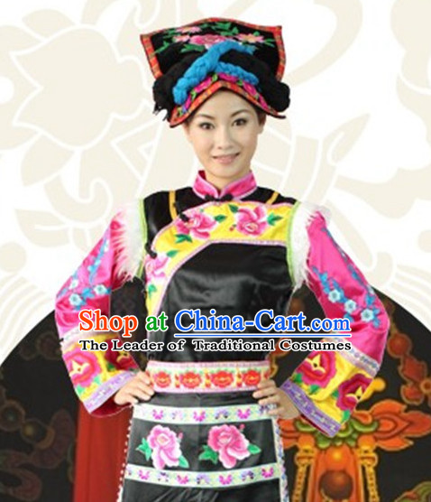 Chinese People Folk Dance Ethnic Dresses Traditional Wear Clothing Cultural Dancing Costume Complete Sets for Women