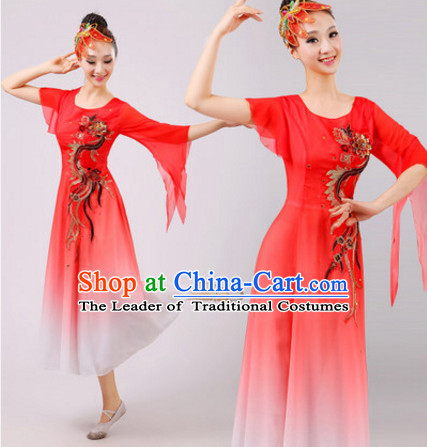 Chinese Folk Dance Dress Clothing Dresses Costume Ethnic Dancing Cultural Dances Costumes for Women