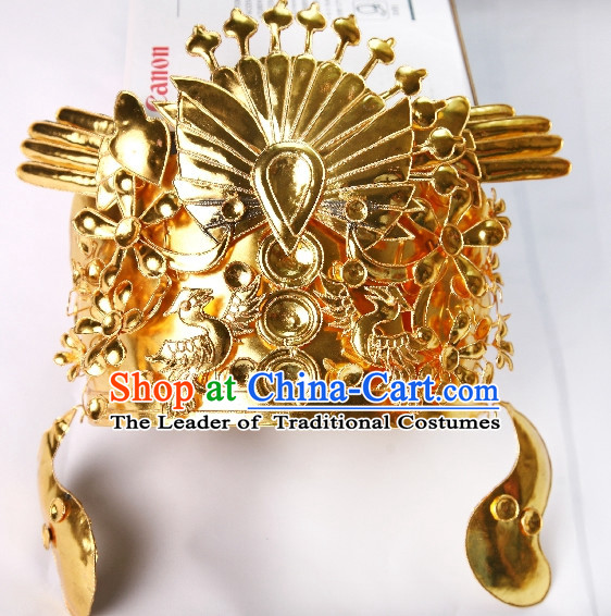 China Ancient Dynasty Imperial Royal Quene Crown Empress Hairpins Hair Accessories Hairstyle Wigs Chinese Oriental Hairstyles Headpieces Hat