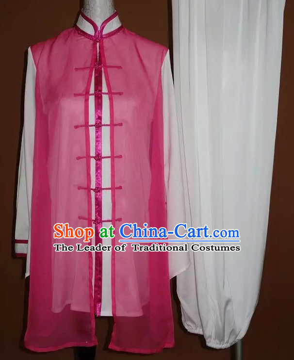 Top Gold Asian Championship Kung Fu Martial Arts Uniform Suit for Women Men