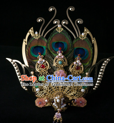 Chinese Imperial Quene Crown Empress Hairpins Hair Accessories Hairstyle Chinese Oriental Hairstyles Headpieces Wigs