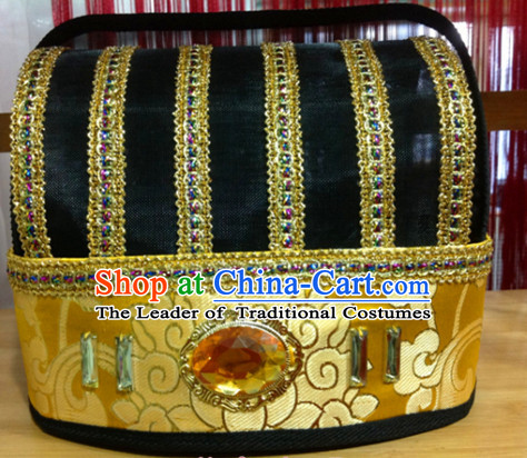 Handmade Chinese Ancient Style Official Court Hat Asian Headwear for Men