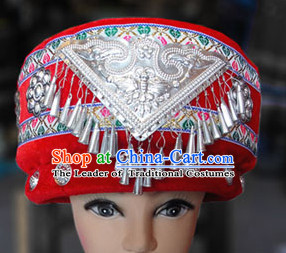 Chinese Miao Folk Ethnic Hat for Women