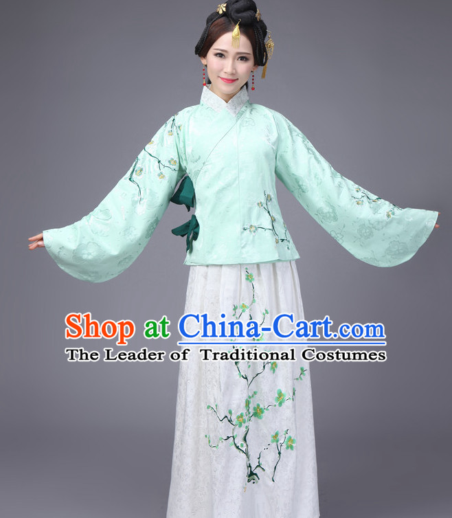 Chinese Traditional Han Fu Costumes Complete Set