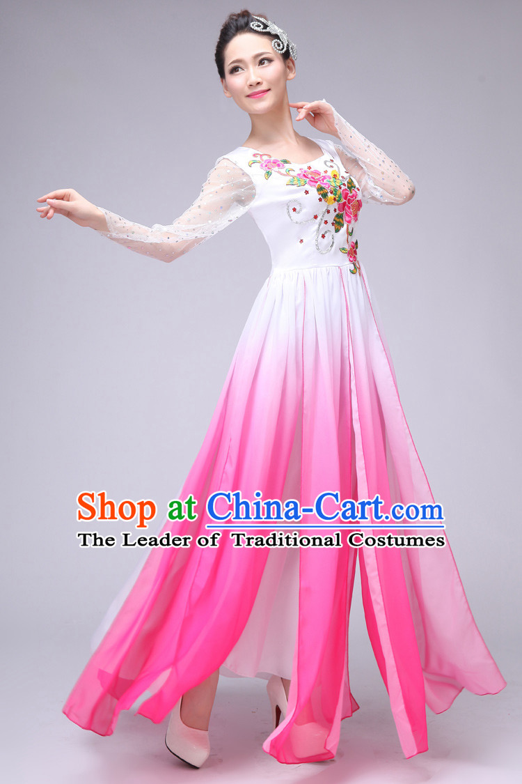 Chinese Traditional Dancer Costumes Complete Set