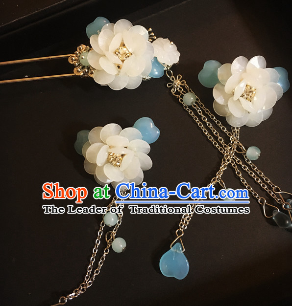 Chinese Traditional Fairy Headpieces Hair Jewelry Set