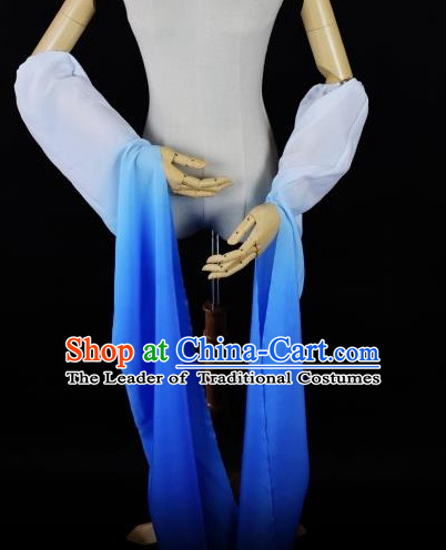 Chinese Traditional Stage Performance Color Transition Water Sleeve Long Sleeves