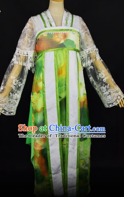 Chinese Traditional Stage Performance Hanfu Cosplay Princess Costume Chinese Cosplay Hanfu Halloween Costume Party Costume Fancy Dress