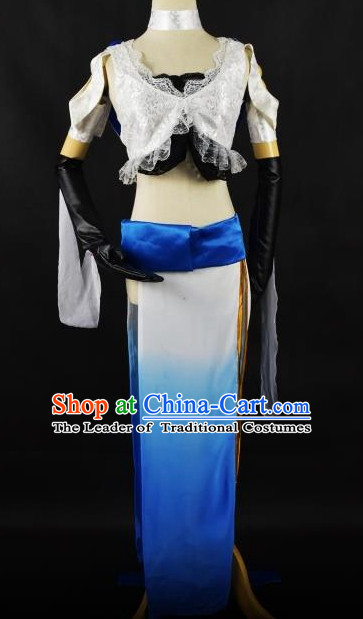 Chinese Traditional Stage Performance Hanfu Cosplay Princess Costume Chinese Cosplay Hanfu Halloween Costume Party Costume Fancy Dress