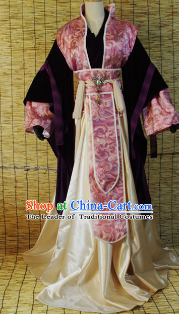 Chinese Ancient Han Fu Clothing Robes Tunics Accessories Traditional China Clothes Adults Kids