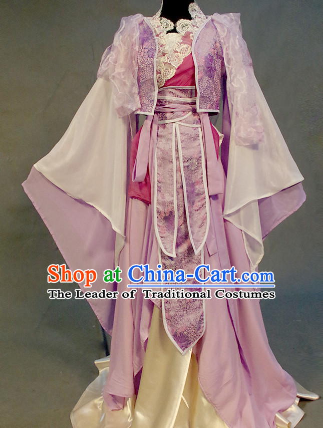 Chinese Ancient Han Fu Noblewoman Clothing Robes Tunics Accessories Traditional China Clothes Adults Kids