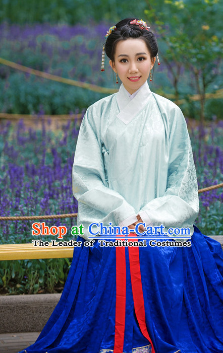 Chinese Hanfu Dress China Hanfu Costume Histroical Dresses Traditional Hanfu Wedding Ceremony Chinese Culture Clothing Complete Set