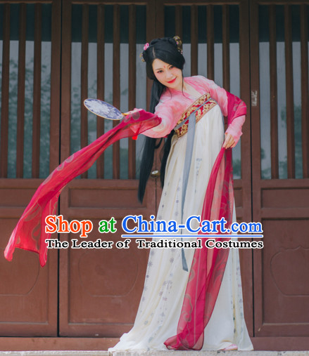 Chinese Tang Dynasty Hanfu Dress China Hanfu Costume Histroical Dresses Traditional Hanfu Wedding Ceremony Chinese Culture Clothing Complete Set