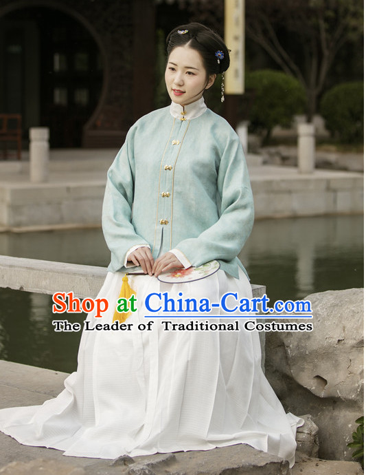 Chinese Ming Dynasty Hanfu Dress China Hanfu Costume Histroical Dresses Traditional Hanfu Wedding Ceremony Chinese Culture Clothing Complete Set