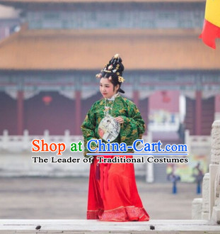 Chinese Ming Dynasty Hanfu Dress China Hanfu Costume Histroical Dresses Traditional Hanfu Wedding Ceremony Chinese Culture Clothing Complete Set