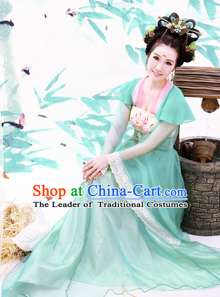 Chinese TV Drama Princess Costume Ancient Theatrical Costumes Historical Clothing and Hair Jewelry Complete Set for Women