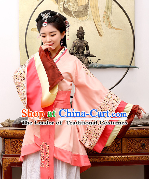 Chinese TV Drama Beauty Costume Ancient Theatrical Costumes Historical Clothing and Hair Jewelry Complete Set for Women