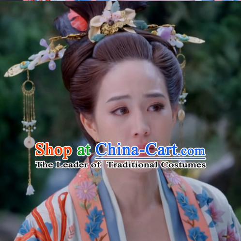 Princess Hanfu Hair Accessories Headpiece Headdress Phoenix Crown Hair Decoration Head Hairpin Accessories Comb Wedding Headwear Hair Accessorie Head Dress